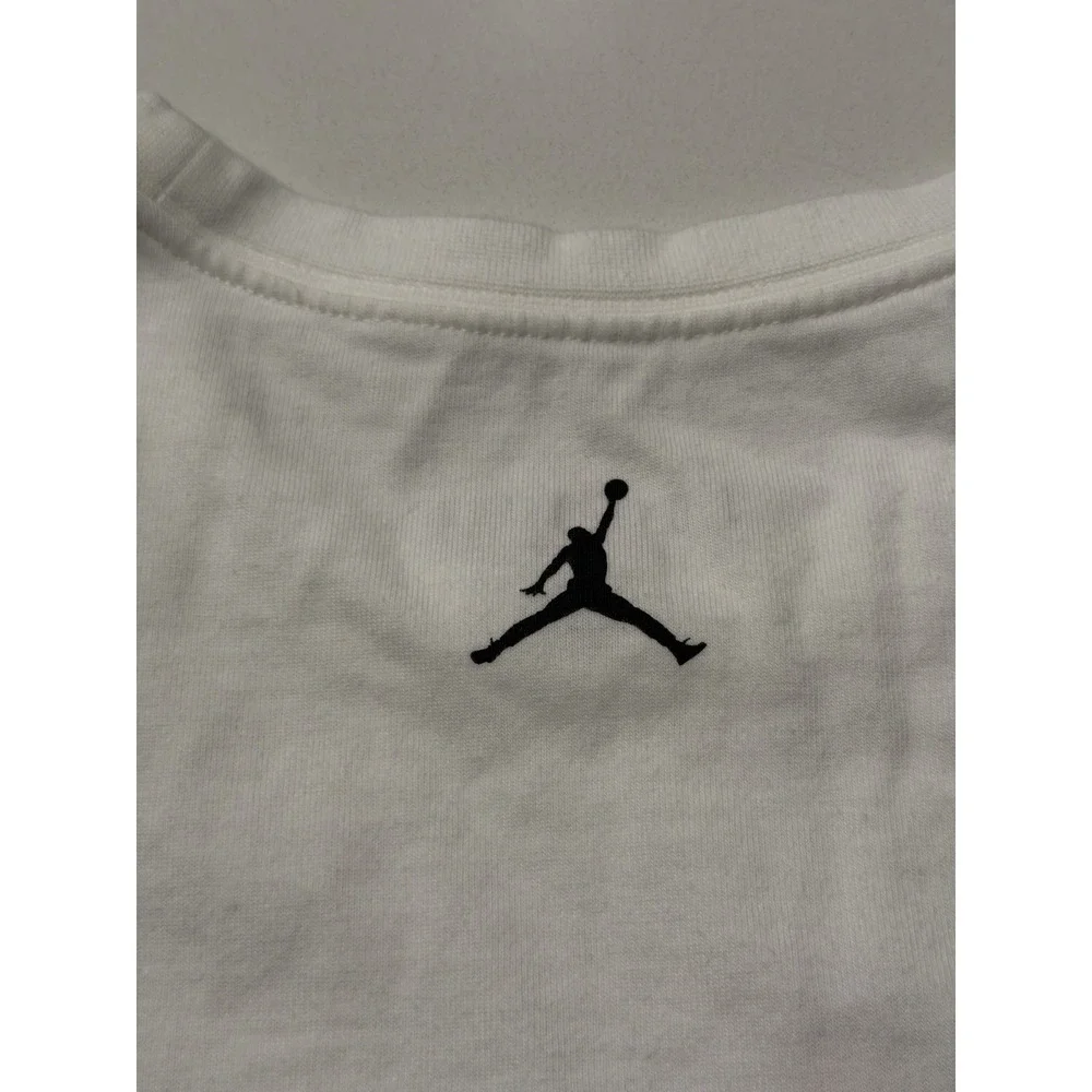 Jordan Jamming Tee White HJ2929-100 Mens L Pre-Owned
